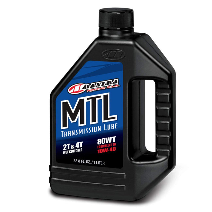 Maxima 41901 MTL-R 80WT Motorcycle Transmission/Clutch Fluid - 1 Liter Bottle