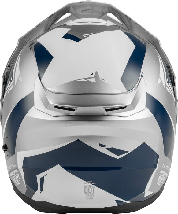 Fly Racing Odyssey Modular Helmet (Navy/Grey/White, Small)