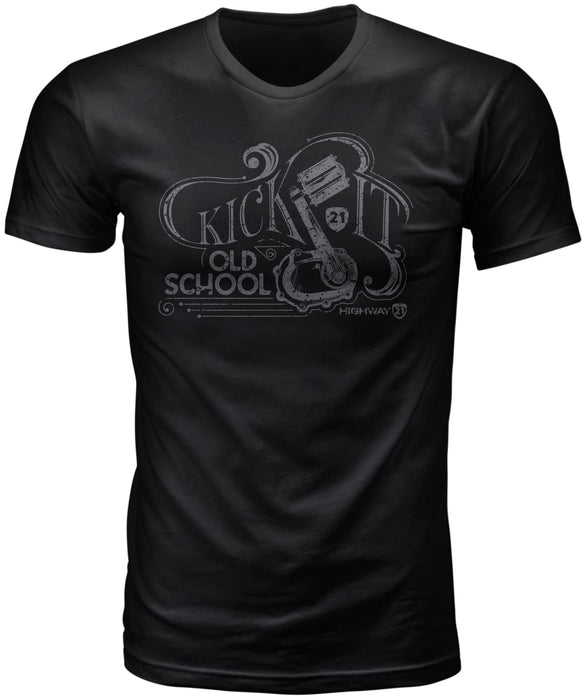 Highway 21 Men's Old School Tee (Black, 3X-Large)