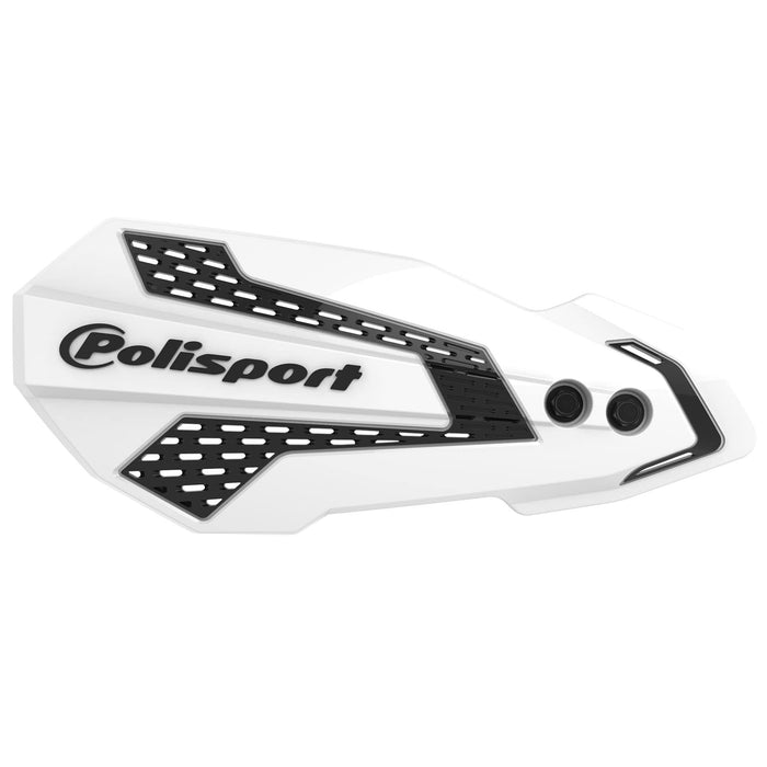 Polisport 8308200010 MX Flow Perch Mount Handguard - White/Black