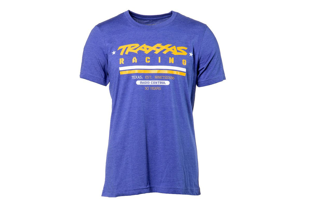 Traxxas Heritage T-Shirt, Heather Blue, Large 1382-L