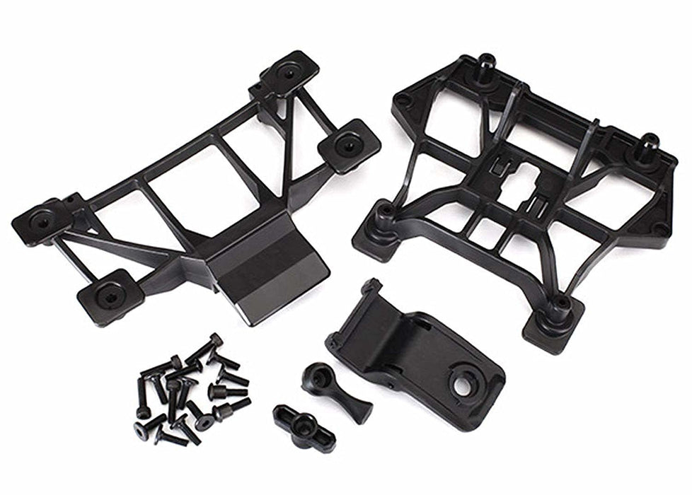 Traxxas 8615 Front and Rear Body Mounts Black