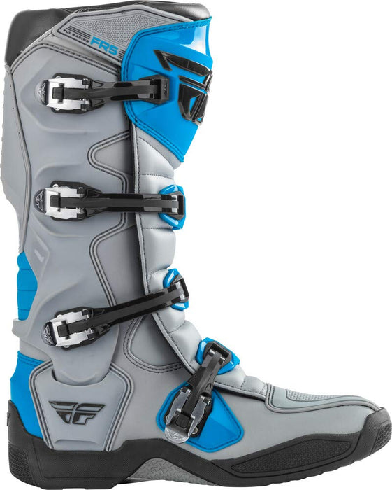 Fly Racing FR5 Boots (Grey/Blue, 8)