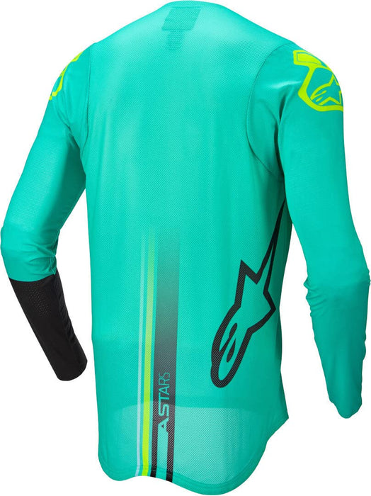 Alpinestars Supertech Blaze Jersey Pastel Grn/Blk/Yellow Fluo Xl (3760422-645-XL)