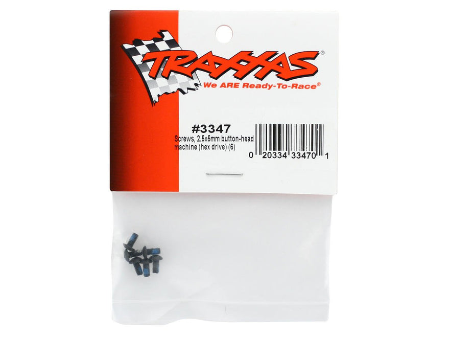 Traxxas 3347 Screws 2.5x5mm Button-Head Machine Hex Drive 6-Piece