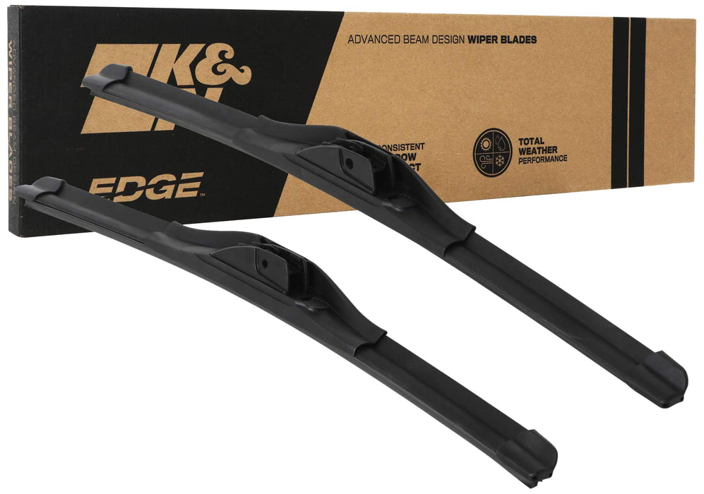 K&N Edge Wiper Blades: All Weather Performance, Superior Windshield Contact, Streak-Free Wipe Technology: 22" + 18" (Pack Of 2) 92-2218