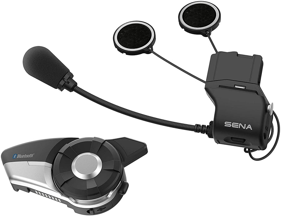 Sena 20S EVO Motorcycle Bluetooth Headset Communication System with HD Speakers,Black