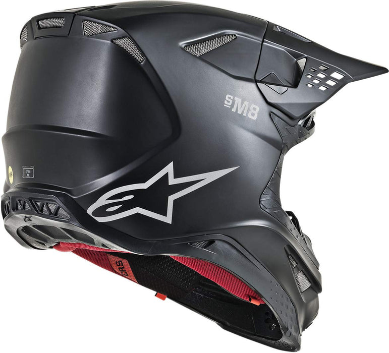 Alpinestars Supertech M8 Helmet - Solid (X-Small) (Matte Black) (8300719-110-XS)