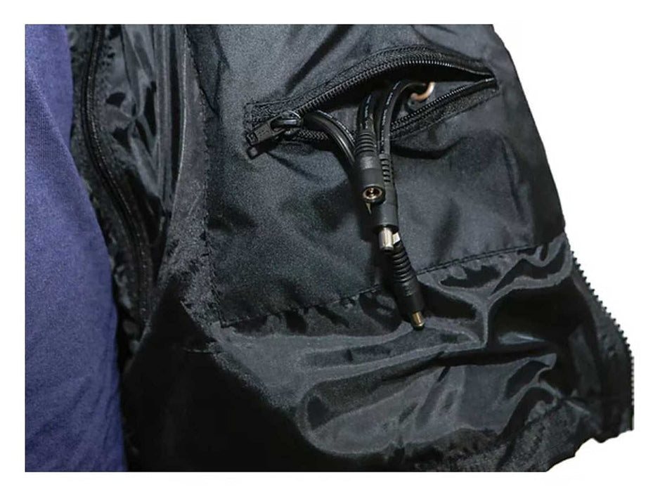 California Heat 12V Mens Motorcycle Heated Jacket Liner Black 3XL-Tall