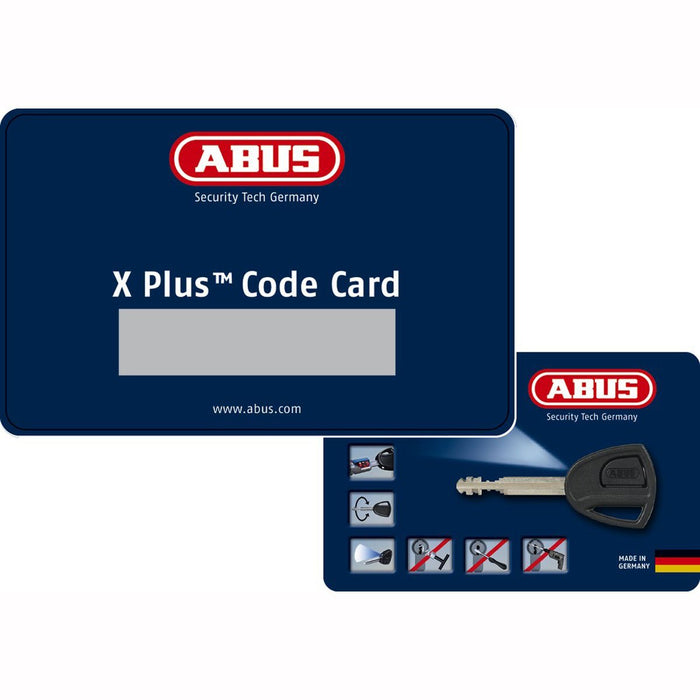 ABUS lock and chain combination Granit Detecto XPlus8008/12KS120 - Motorbike lock with alarm function - ABUS security level 20, black