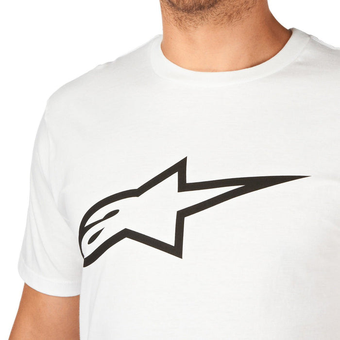 ALPINESTARS Men's Ageless Classic T-Shirt, White/Black, Medium