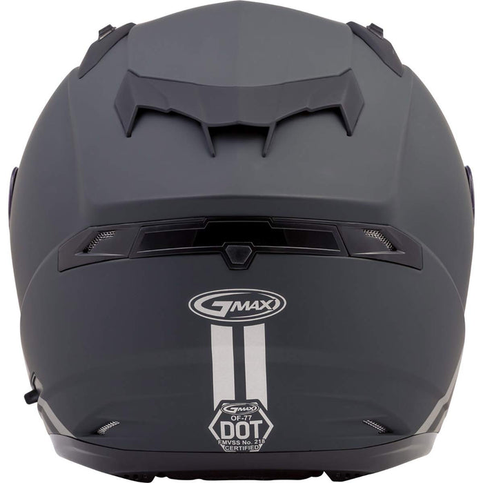 GMAX OF-77 Adult Downey Open-Face Motorcycle Helmet - Matte Grey/Silver/X-Large