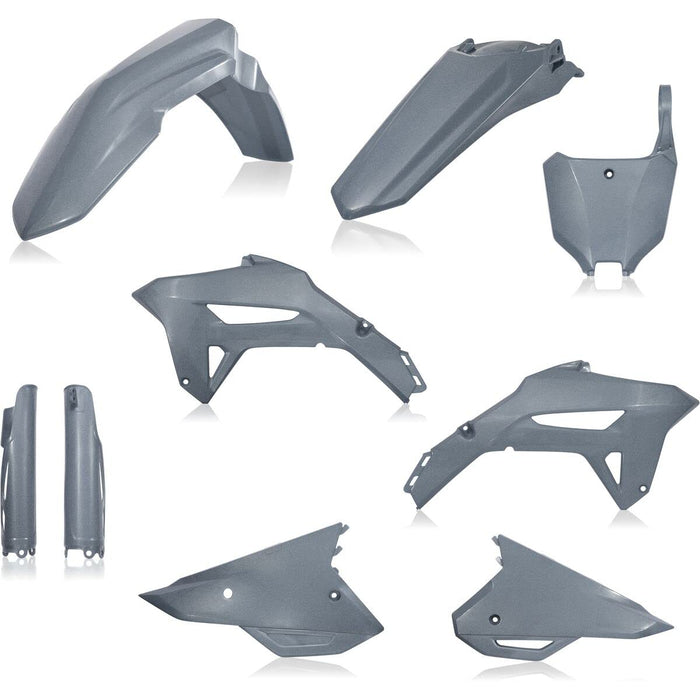 Acerbis Full Plastic Kit (Grey Metallic) For 21-23 HONDA CRF450R