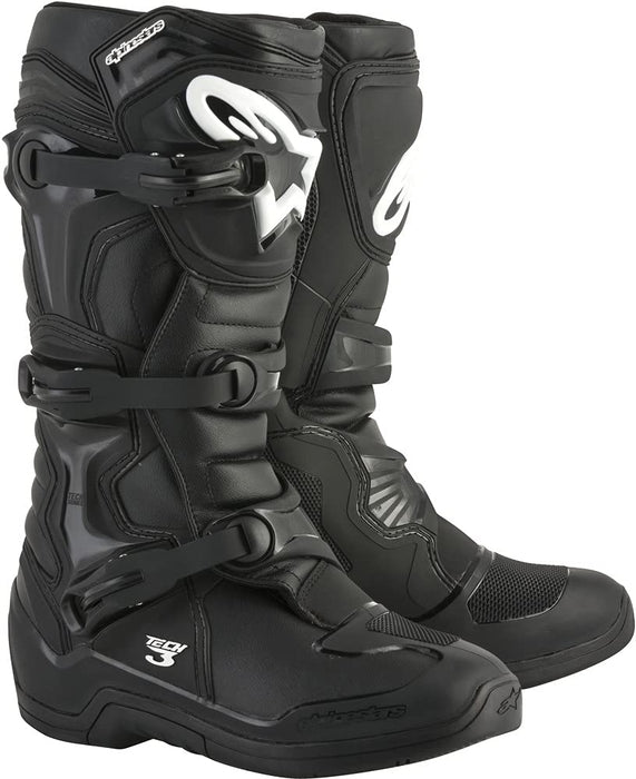 Alpinestars 2013018-1238-9 Men's Tech 3 Motocross Boot, Black/White/Red/Yellow, 9