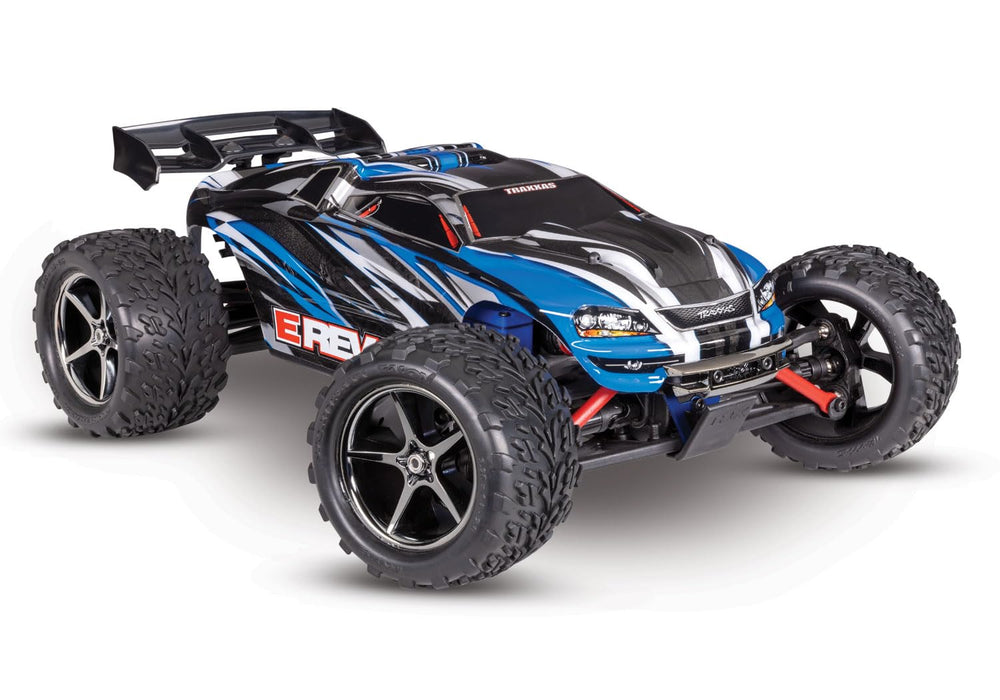 Traxxas 71054-8-BLUE - E-Revo 1/16 4WD Electric Brushed Monster Truck Blue