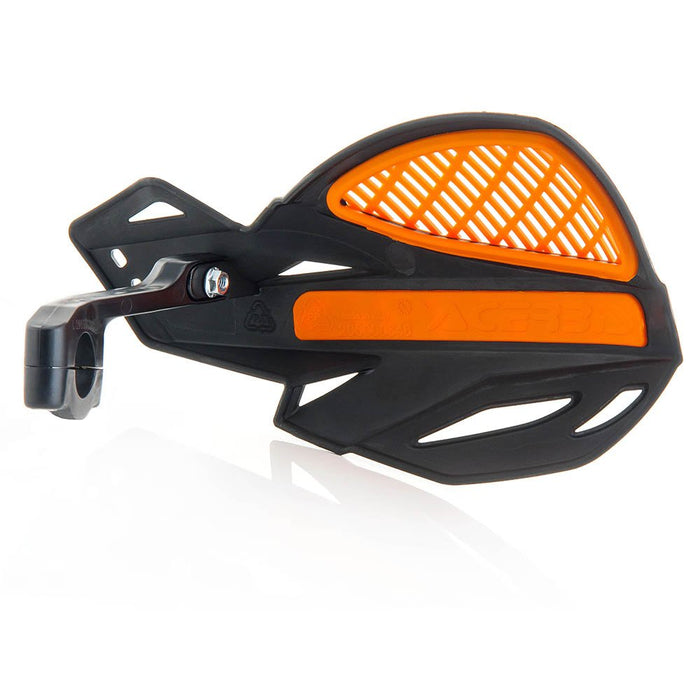 Acerbis Uniko MX Vented Handguards (Black/Orange), one size (2072671009)