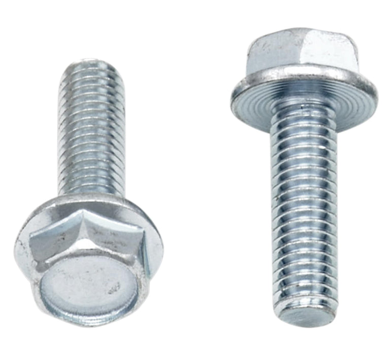 Unknown Bolt Motorcycle Hardware 10Mm Hex Head Flange Bolts - M6 X 1.0 X 20/Stainless Steel