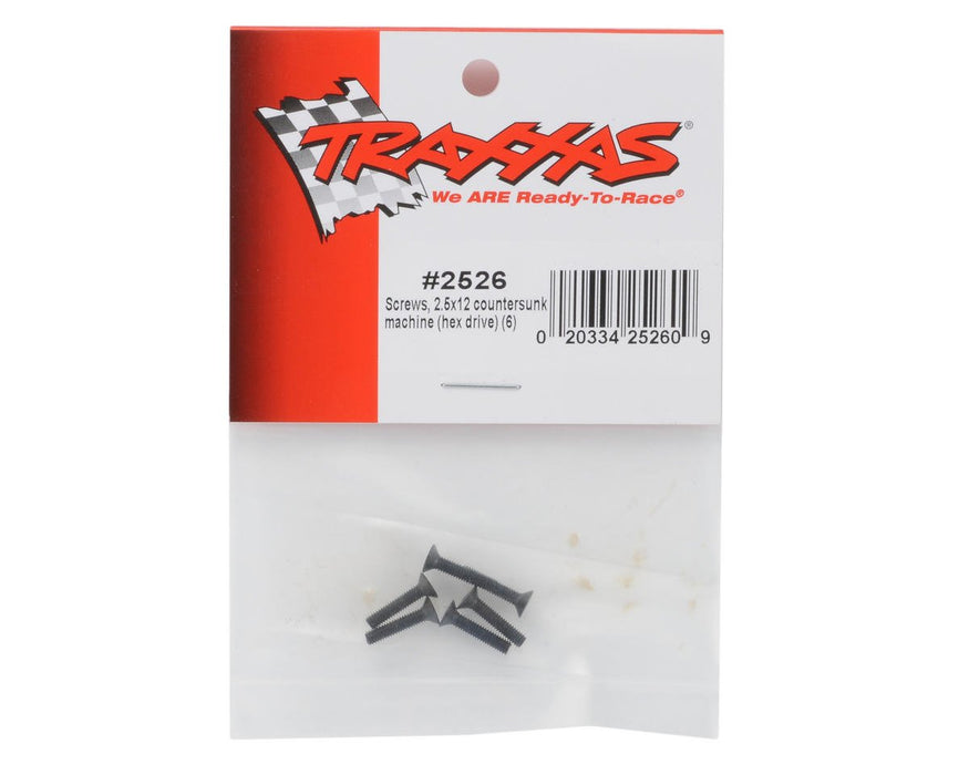 Traxxas 2526 Screws 2.5 x 12mm Countersunk