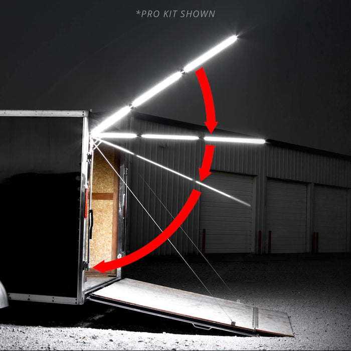 XKGLOW 2ft NiteStix Foldable Overhead LED Work Light for Race Trailer Garage Work Truck Shop Lighting