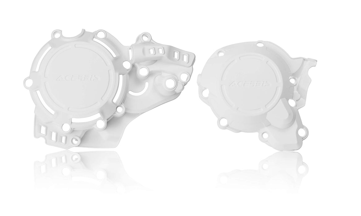 Acerbis X-Power Engine Cover Kit (White) for 17-18 KTM 250SX