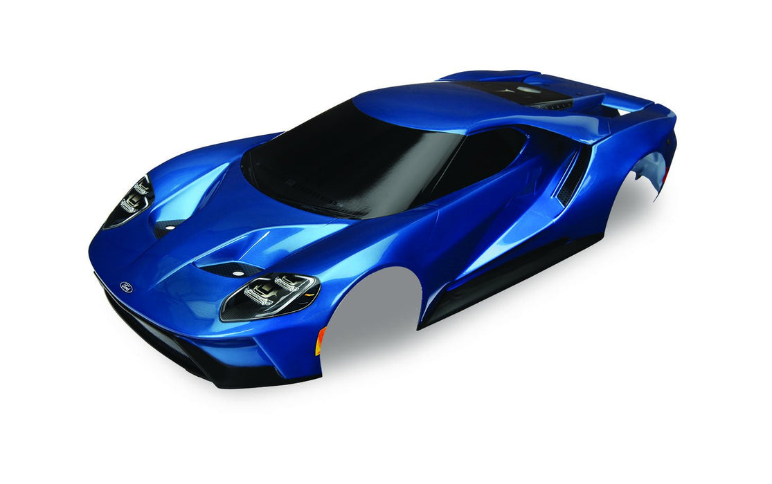 Traxxas Blue Painted Ford Gt Body (1: 10 Scale) Vehicle