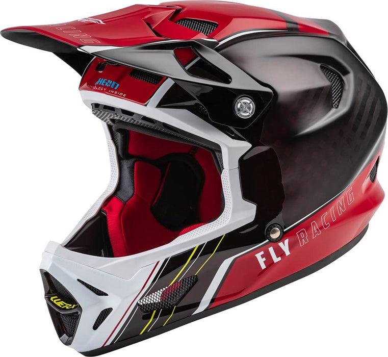 Fly Racing WERX-R Adult Carbon Cycling Helmet (Red, Small)