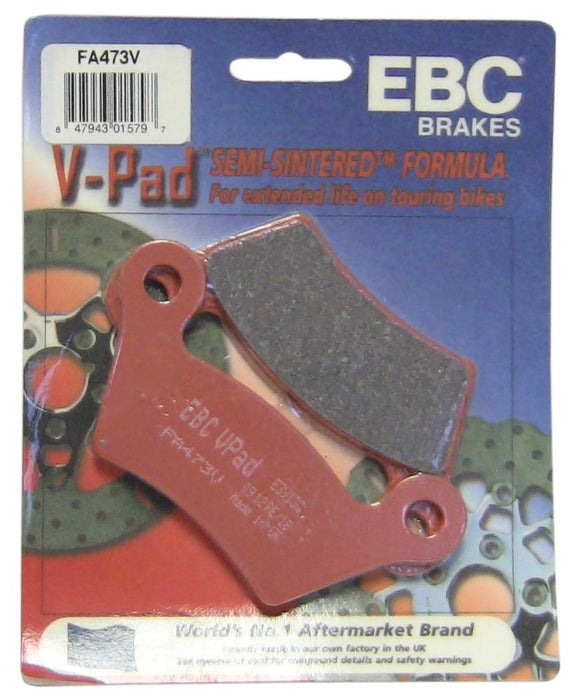 EBC Brakes FA473V Semi Sintered Disc Brake Pad, Black, One-Size