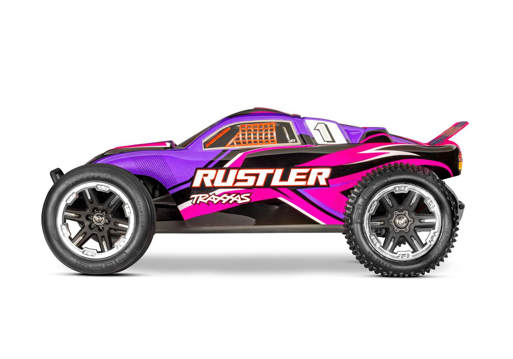 Traxxas 1/10 Rustler 2WD Stadium Truck HD w/USB-C