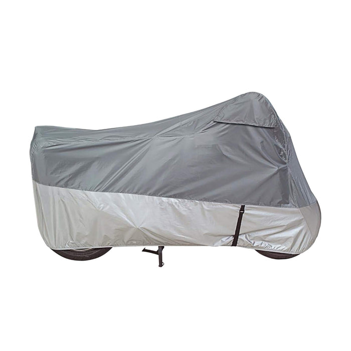 Dowco Guardian 26035-00 UltraLite Plus Water Resistant Indoor/Outdoor Motorcycle Cover: Grey, Medium,Silver