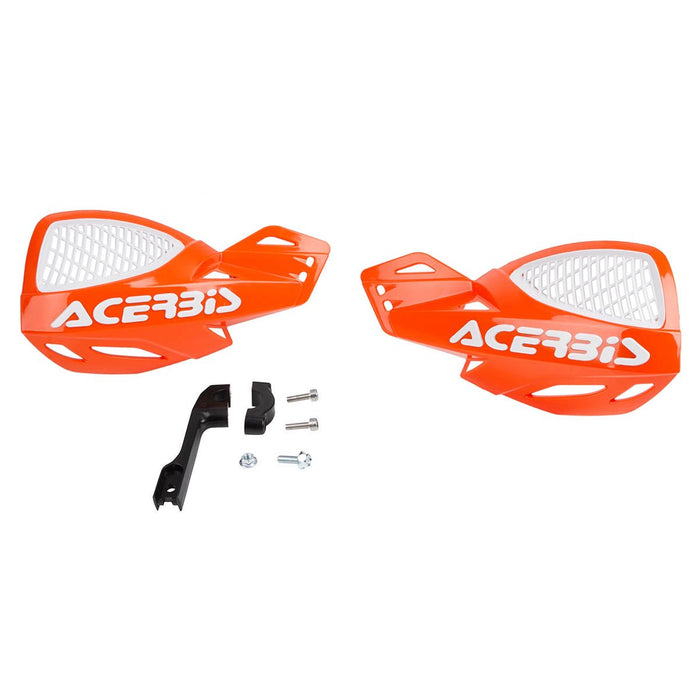 Acerbis Uniko MX Vented Handguards (16+ Orange/White), One Size (2072675321)