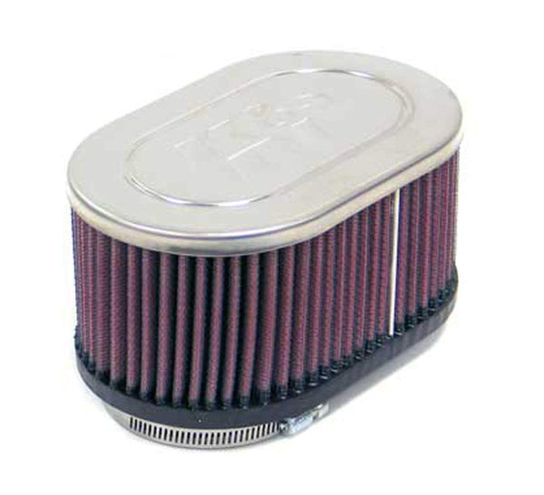 K&N Universal Clamp-On Air Filter: High Performance, Premium, Washable, Replacement Engine Filter: Flange Diameter: 2.125 In, Filter Height: 3 In, Flange Length: 0.375 In, Shape: Oval, Rc-3512 RC-3512