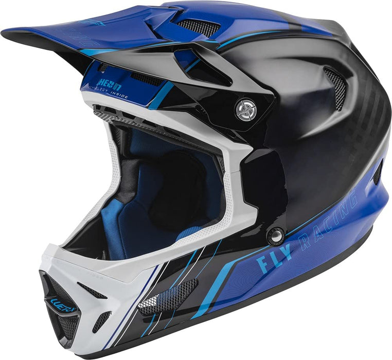 Fly Racing WERX-R Adult Carbon Cycling Helmet (Blue, Large)