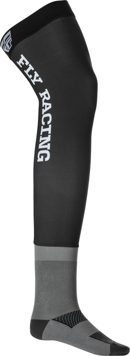 Fly Racing 2022 Knee Brace Riding Socks (Black/Grey/White, LG/XL)