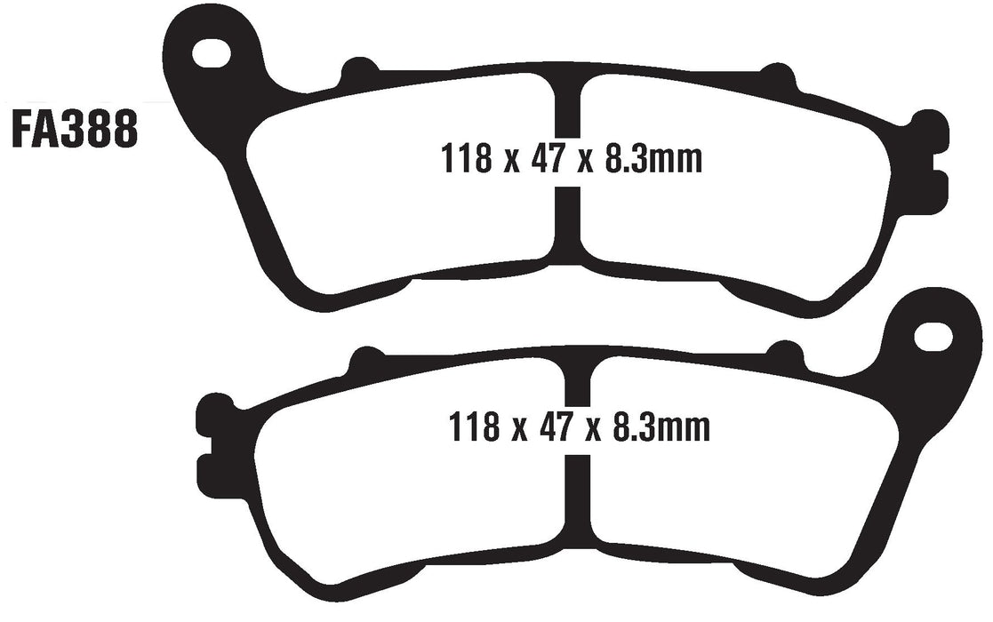 EBC Brakes FA388 Disc Brake Pad Set