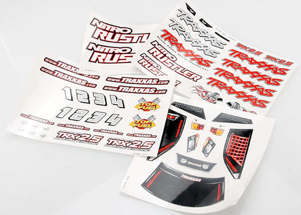 Traxxas 4413X Decal Sheets Nitro Rustler