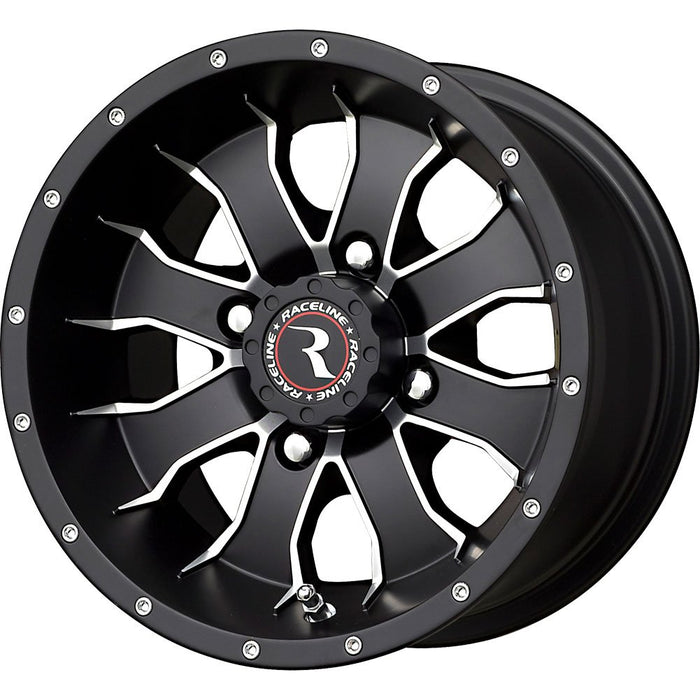 Raceline Mamba Black Wheel with Machined Face Finish (14x7"/4x156mm)