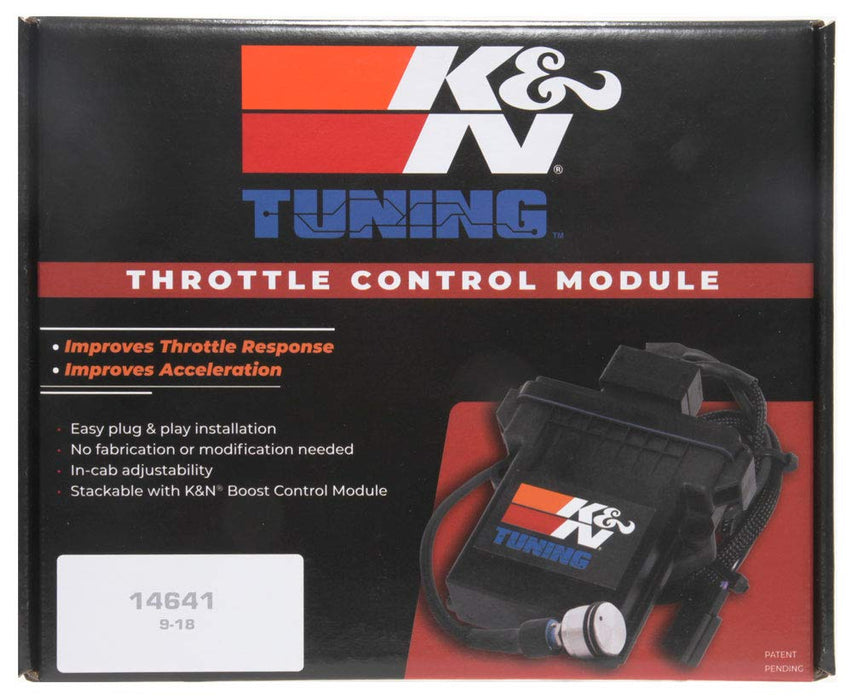 K&N Throttle Control Module: Faster Response From Pedal To Engine; Accelerate Faster; compatible with Jeep Wrangler Jl V6-3.6L F/I, 2018, 20-1576