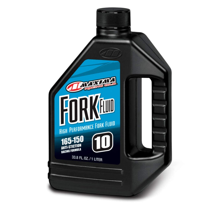 Maxima (59901-10) 165/150 Grade 10WT Zero Drag Formula Racing Fork Fluid - 1 Liter