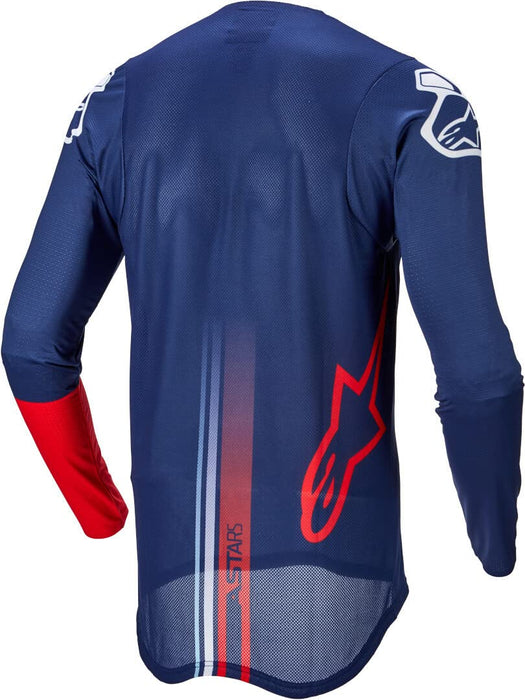 Alpinestars Supertech Foster Jersey White/Black/Red Fluo Lg (3760722-233-L)