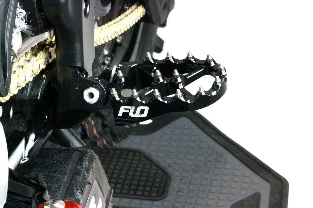 Flo Motorsports Foot Pegs, Fits: KTM Foot pegs 50-525 SX/SXF (FPEG-795BLK)