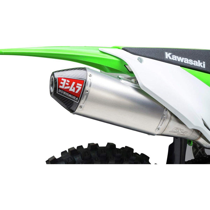 Yoshimura Rs-4 Slip-On Exhaust (Signature/Stainless/Aluminum/Carbon Fiber) For 19-22 Kawasaki Kx450 244722D320