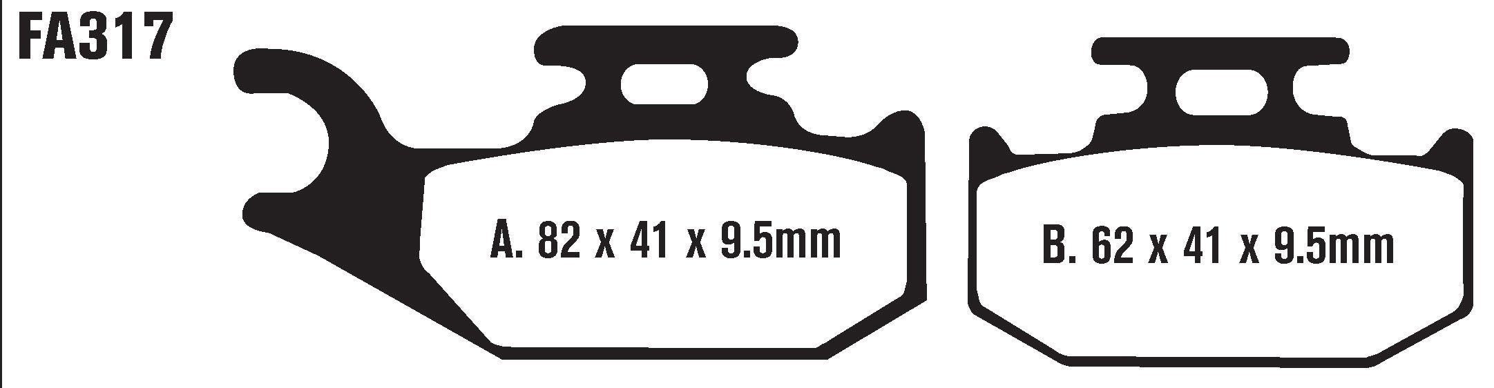 EBC Brakes FA317SV Disc Brake Pad Set