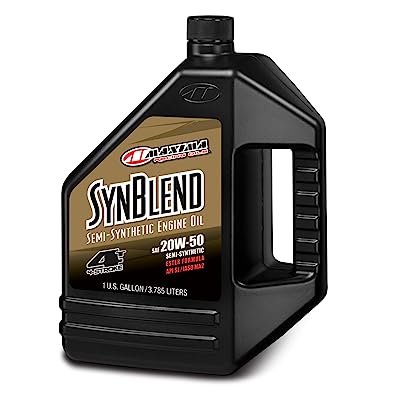 Maxima () Syn Blend4 20W-50 Motorcycle Engine Oil 1 Gallon 359128B