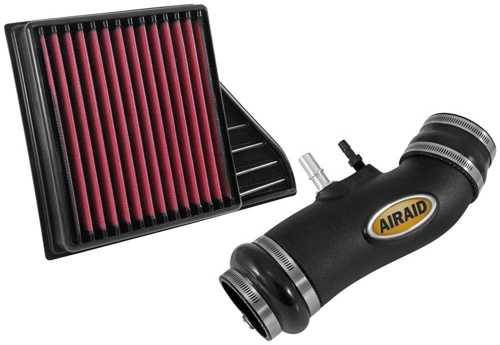 Airaid Cold Air Intake System By K&N: Increased Horsepower, Dry Synthetic Filter: Compatible With 2011-2014 Ford (Mustang) Air- 451-745