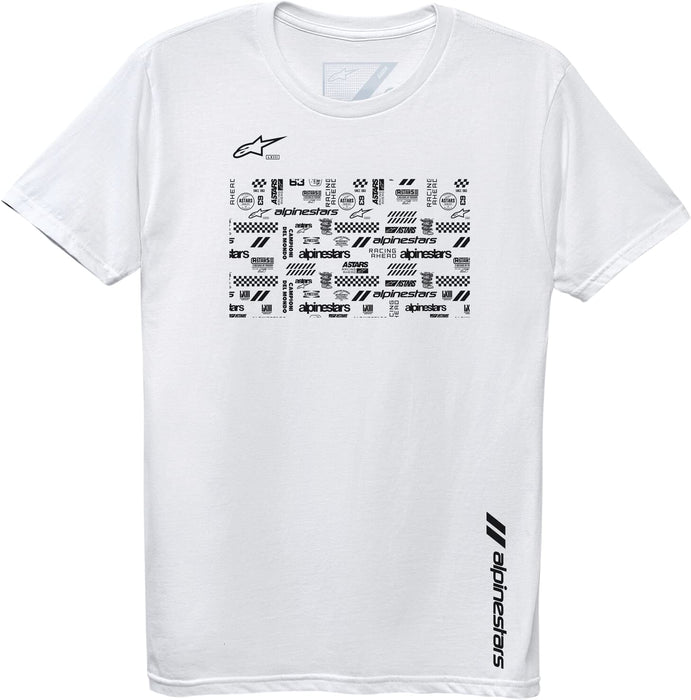 Alpinestars 1230-72109-20-L Chaotic Tee White Lg