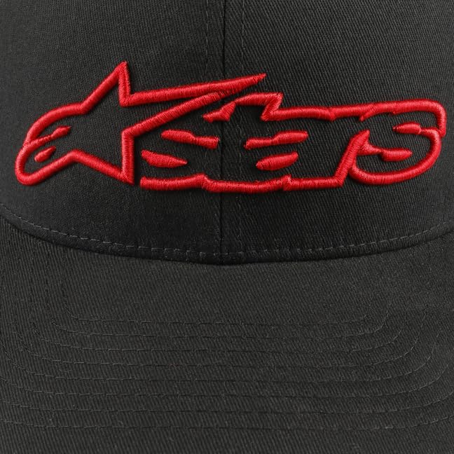 Alpinestars Standard Blaze Flexfit Hat Black/Red Lg/XL, Multi, one_Size