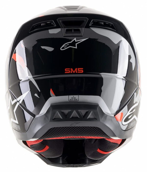 Alpinestars 83039211392-XL S-M5 Rover Helmet - Anthracite/Red Fluo/Camo (X-Large)