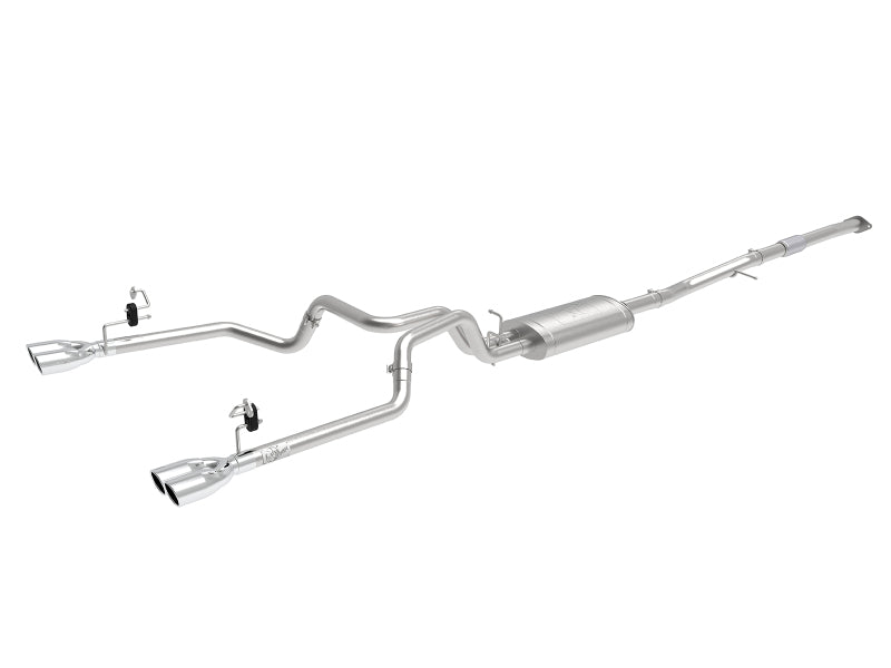 aFe Vulcan Series 3-2.5in 304SS Exh Cat-Back w/ Pol Tips 2019 GM Silverado/Sierra 1500 L4-2.7L (t) 49-34110-P