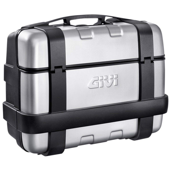 GIVI TRK33 Trekker Monokey Top/Side Case Set (33 Liter) (Brushed Aluminum/Matte Black)