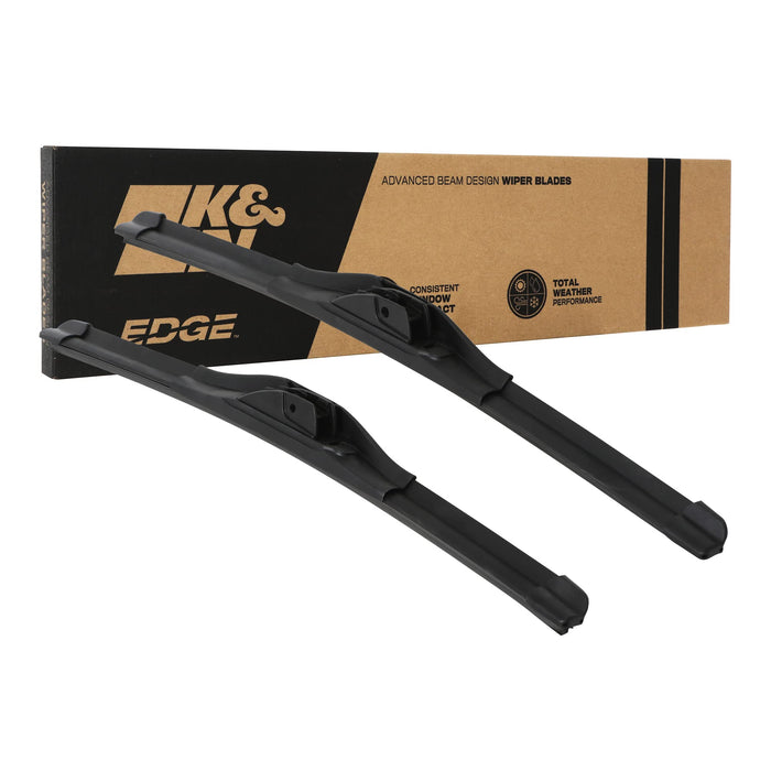 K&N Edge Wiper Blades: All Weather Performance, Superior Windshield Contact, Streak-Free Wipe Technology: 21" + 19" (Pack Of 2) 92-2119